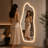 65" x 25" LED Full Length Wall Mirror, Irregular Organic Shape Tempered Glass Dressing Mirror with Adjustable Lighting, Modern Decorative Mirror for Bedroom Closet Entryway