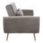 Doe 3 Seater Velvet Sofa Bed-1446367793