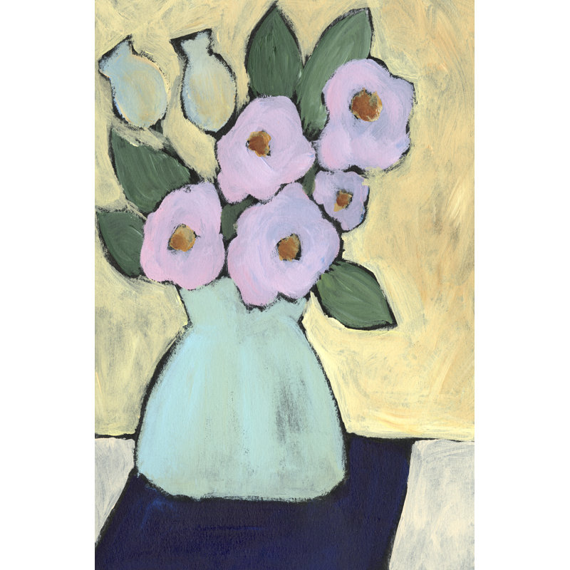 Distressed Bouquet III by Regina Moore - Painting, Black Floater Framed, 122cm H x 81cm W