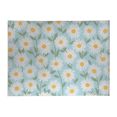 Sweet Daisy Thin Lightweight Kitchen Mat