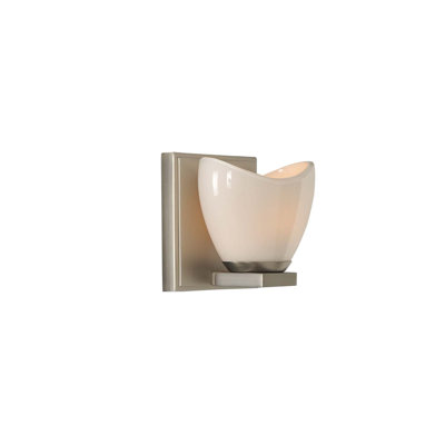 Applique murale pour salle de bain en nickel satiné Vero 1 LT Kalco