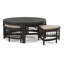Raffles Rattan Cocktail Table with Benches-71441913-71441853