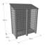 Tappahannock 180cm W x 80cm D Solid Wood Log Store-36319429