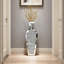 Vase de plancher 28 po avec incrustations de verre cristal