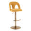 Tabourets de bar réglables Caden avec repose-pieds arrondi en T-113645509-113645515
