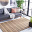 Tapis naturel / noir Irline en fibre naturelle 551-1888608972