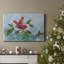 Winter Cardinal Duet I, toile tendue avec châssis de qualité supérieure - prête à être accrochée-219542164