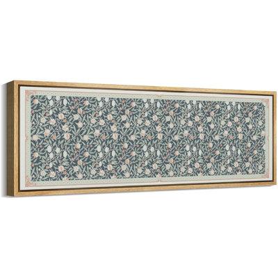 Abstract Botanical " Abstract Vintage Botanical Garden Floral And Fruit Pattern Retro Fine Extra Large Art Decor "