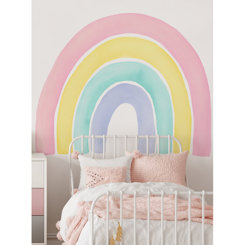 Abstract Non-Wall Damaging Accent, Pink, 48" H x 59" W