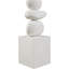 Sculpture Torix en béton crème-238117043