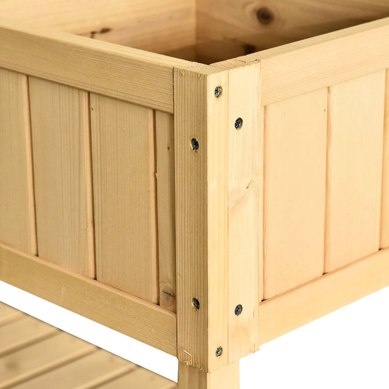 43.25" W X 18" D 30" H Raised Flower Planter With 8 Pockets - Make Your Garden Attractive Bed Bloom