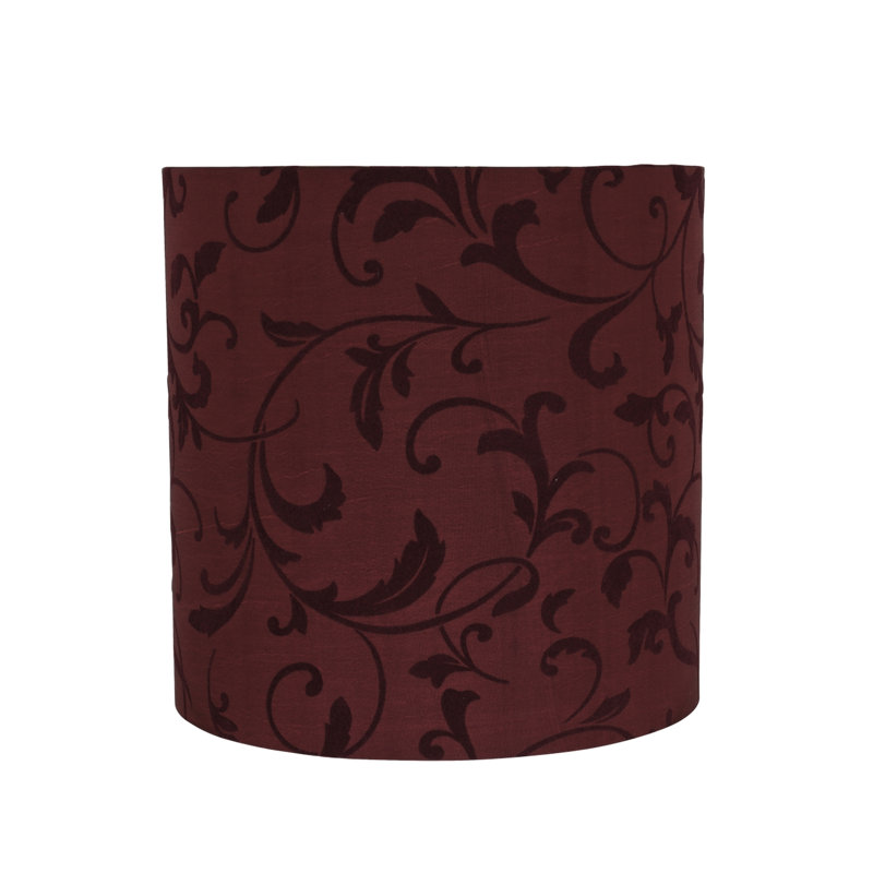Abat-jour tambour en Similisoie (araignée) de couleur brune 10 po