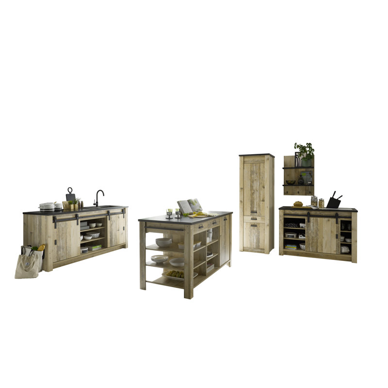 201cm Kitchen Pantry, Natural