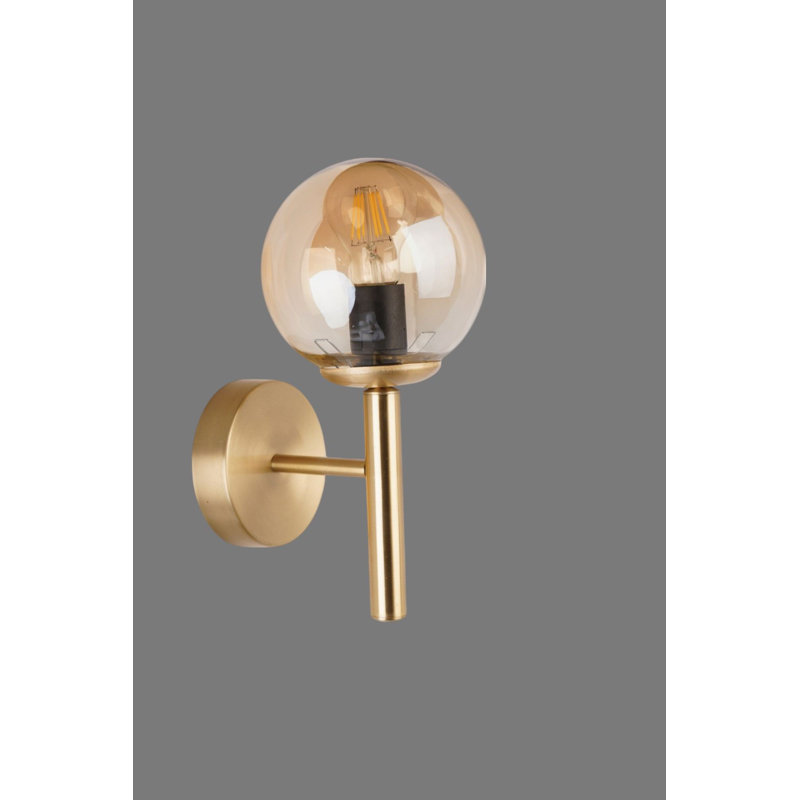Lampe murale, Doré, Doré transparent