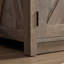 Console de divertissement avec porte de grange pour téléviseur de 65 pouces, gris avec rangement ouvert et fermé | Idée de cadeau-1530827945-1530827951