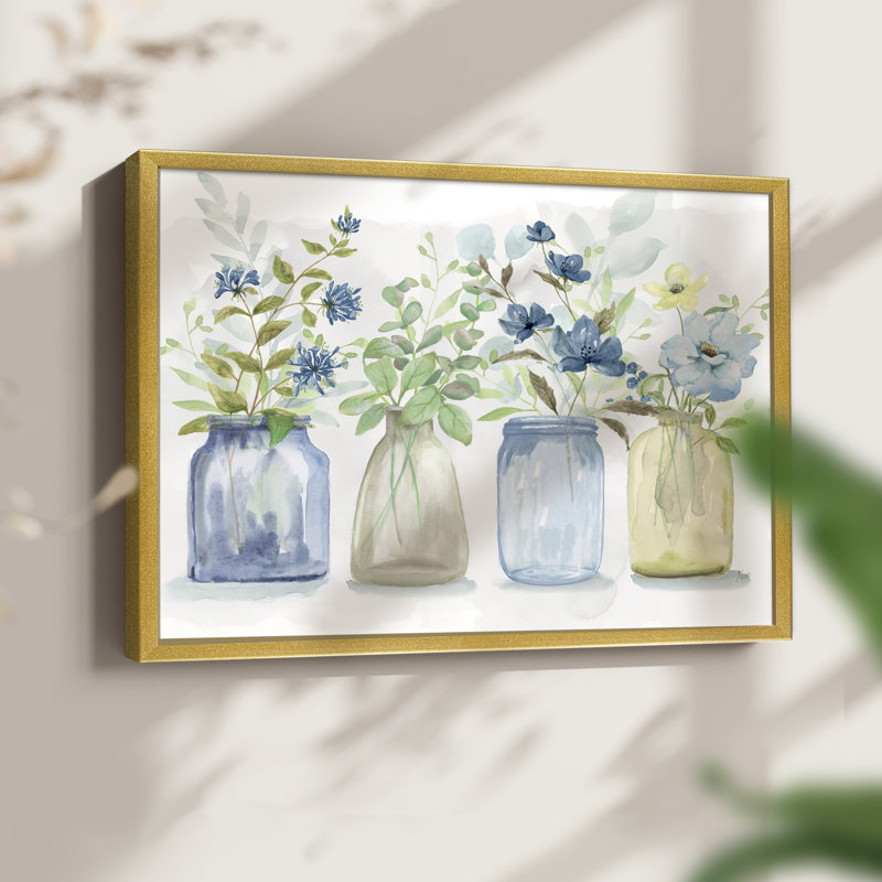 Blue Pickings -Framed Print - Restickable