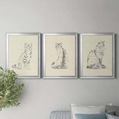 «House Cat IV», reproduction encadrée de qualité supérieure - prête à être accrochée