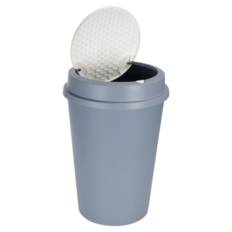 Torresdale Plastic Touch Top Kitchen Trash Can - 47L