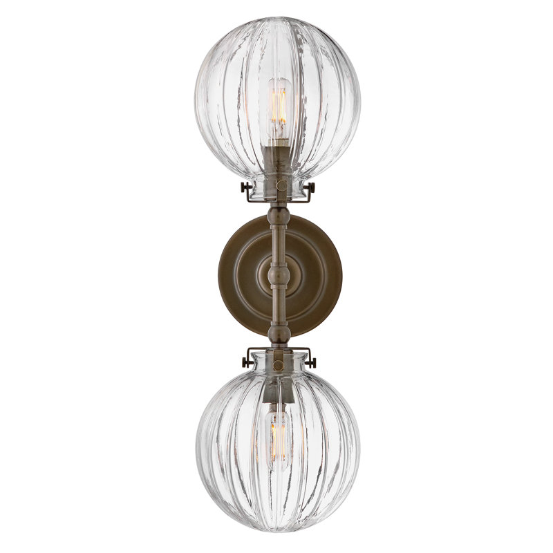 Hinkley Helene Medium Two Light Sconce, Heritage Bronze