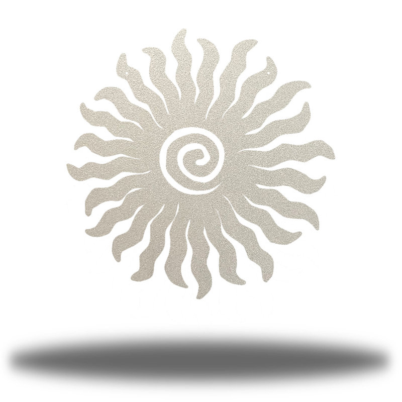 Éclat de soleil en métal, Argent