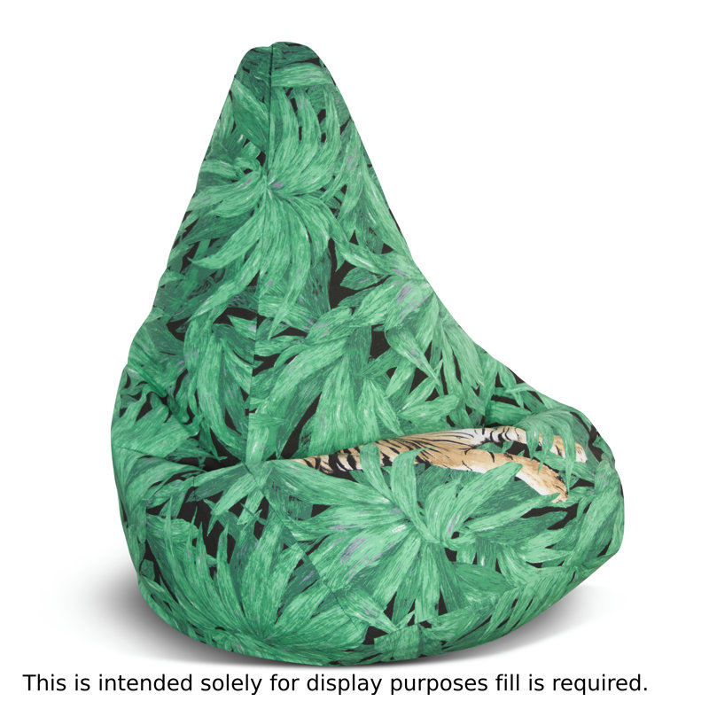 Grande housse à billes en polycoton, H 26 po x l 27 po x P 30 po, Polyester vert