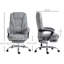 Fauteuil de massage avec repose-pieds, fauteuil de bureau de direction avec 6 points de vibration et chaleur, fauteuil d'ordinateur inclinable, fauteuil de bureau pivotant, hauteur réglable-46422751