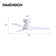 32'' Ceiling Fan With Light Kit & Remote