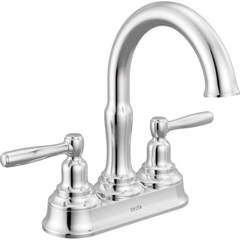 Two Handle Centerset Bathroom Faucet, Chrome