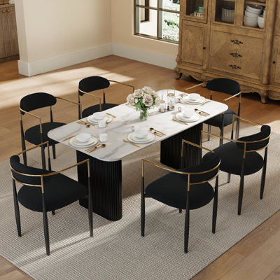 Ensemble de table de salle à manger Marble
