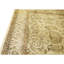 Hand Knotted Wool Area Rug in Gold And Beige