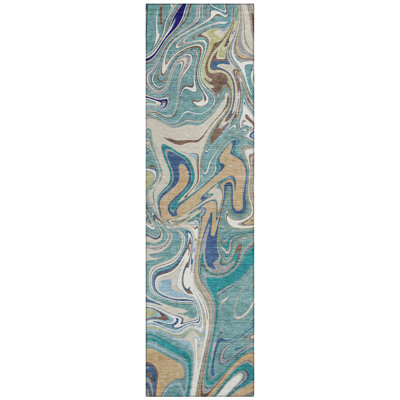 Machine Washable Indoor/Outdoor Jourdan ACN2395 Abstract Rug