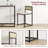 Industrial Dining Table Set for 2, Small Kitchen Table and Chairs,wood-1151786723-1151786722