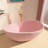 63" W X 37'' D Freestanding Acrylic Double Slipper Bathtub Matte Pink Soaking Tub Stand Alone Modern Bathroom Tub with Integrated Overflow & Center Drain-120880536