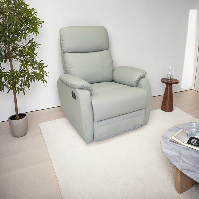 Fauteuil inclinable minimaliste avec support confortable, Vert clair