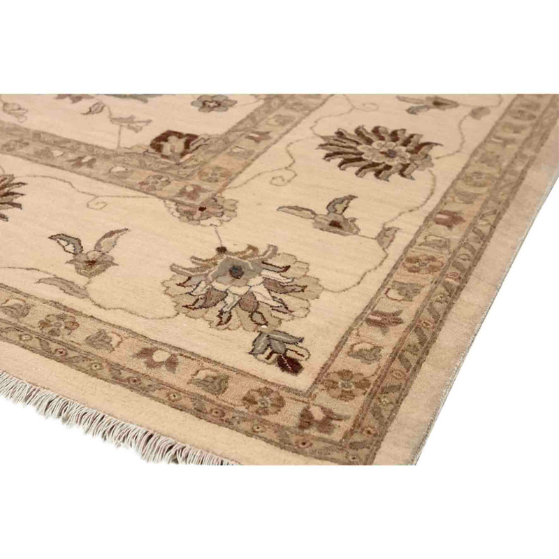 Tapis rectangulaire en laine noué à la main