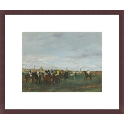 «The Races» par Edgar Degas, impression giclée sur cadre