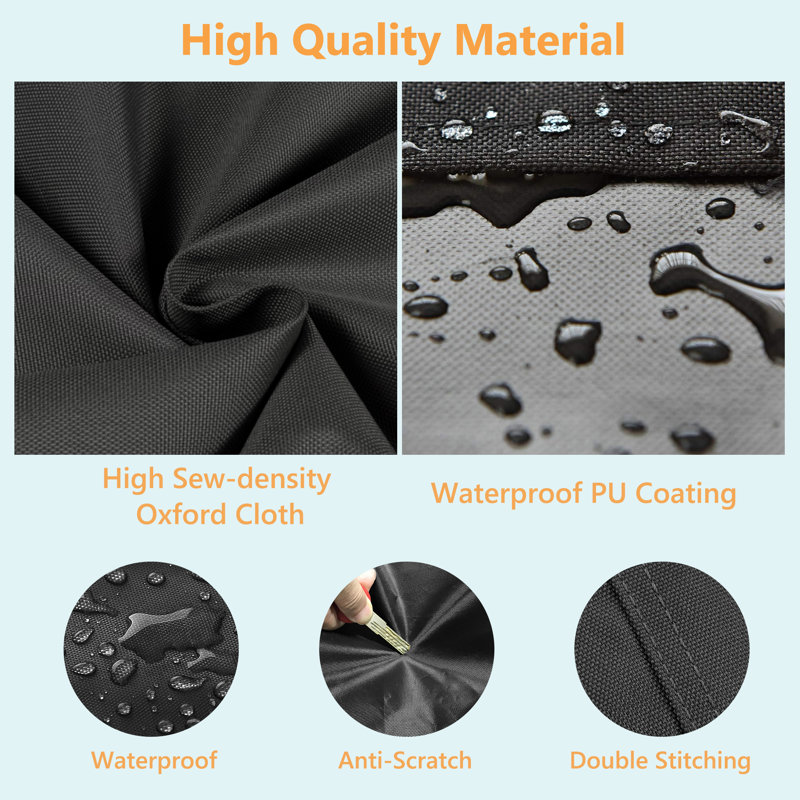 Waterproof Round Pool Cover for Above Ground Pools, 18 ft. W