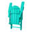 Outdoor Folding Adjustable Adirondack Chair With Hideaway Ottoman & Round Side Table-1954181509