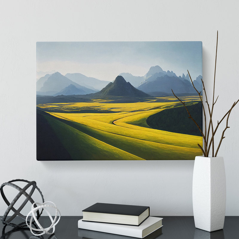 Passionate Mountain Landscape - Wrapped Canvas, 35cm H x 50cm W x 3cm D