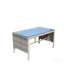 Table basse d'extérieur 1 table basse avec verre trempé transparent