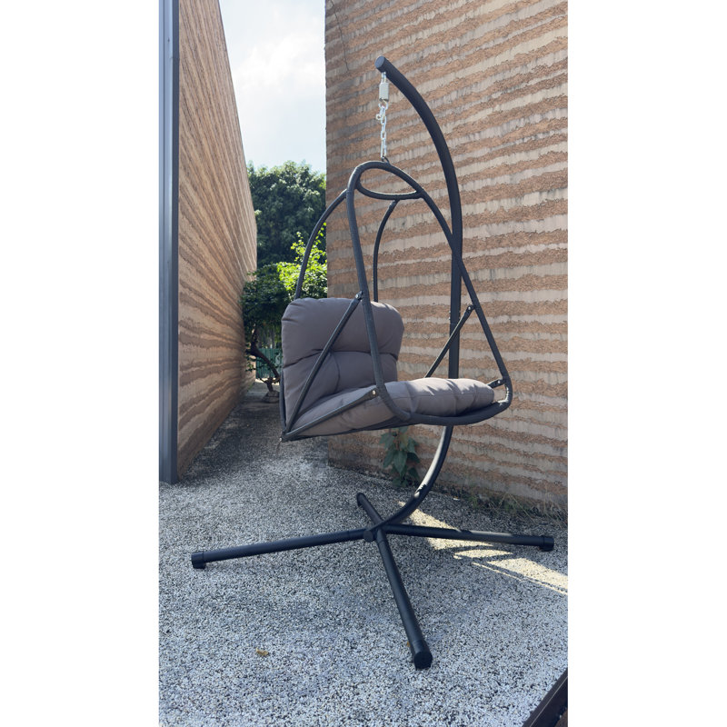Fauteuil pivotant avec support en C, Gris