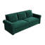 Canapé-lit gigogne 93,7 po Chesterfield, canapé-lit convertible 3-en-1 en velours
