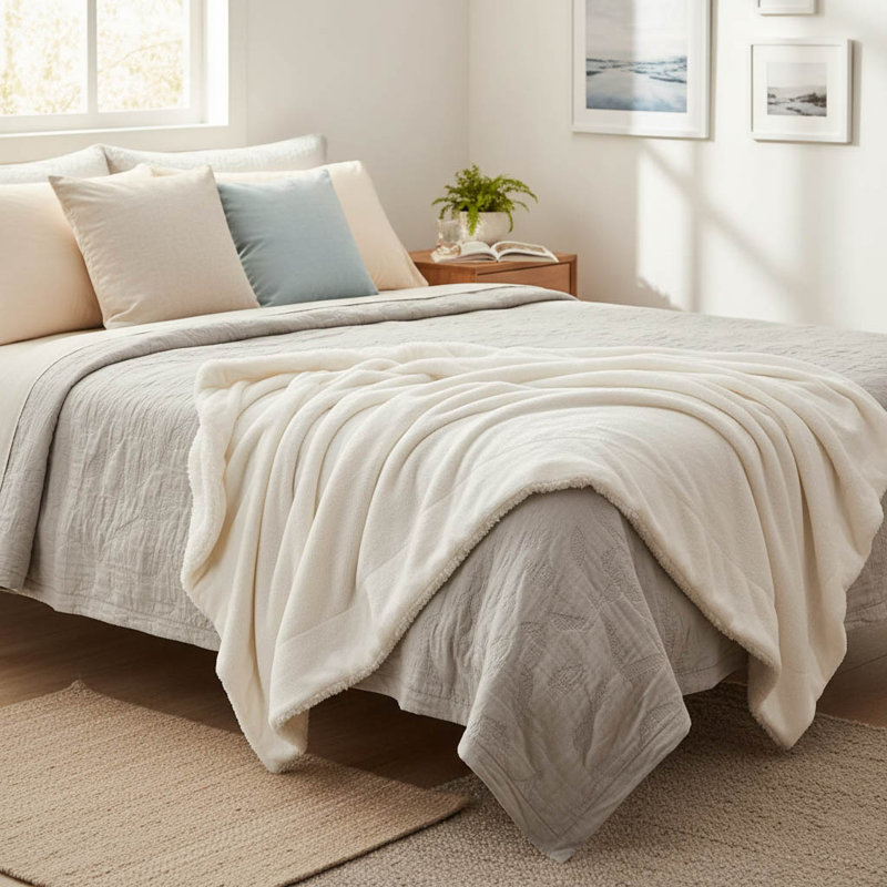 Throw Blanket, White