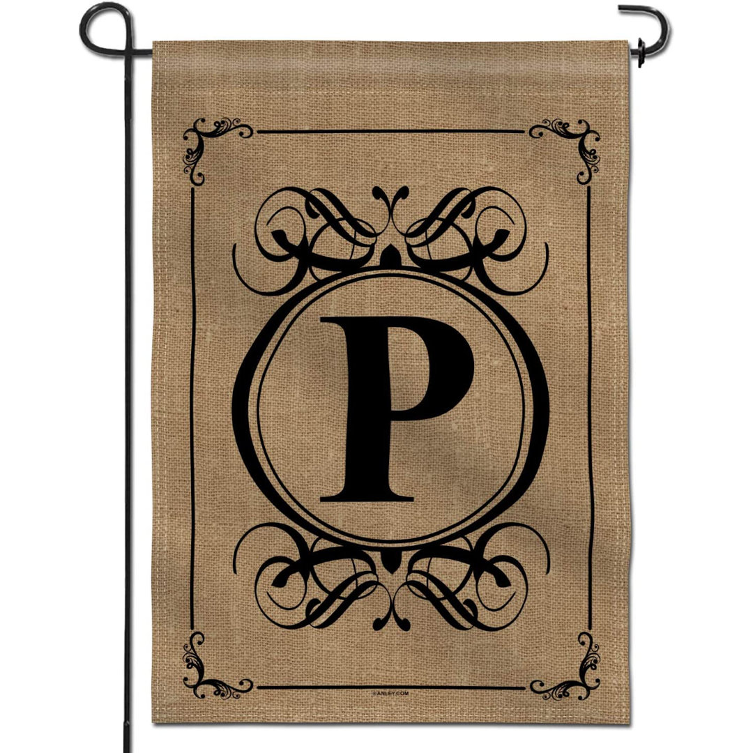 Johnica Classic Monogram Letter 2-Sided Polyester 18 x 12 in. Garden Flag Winston Porter Monogram 