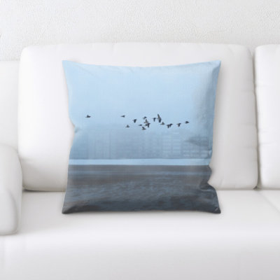 Coussin décoratif oiseau Cirillo