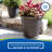 Suncast 18 in. W x 18 in. D Resin Planter with Wicker Design (Set of 2), Made in the USA-16298834