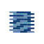 Carreau de mosaïque linéaire en verre 1 "x 4" Reflections-82414813