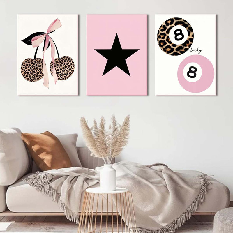 3 Piece Wrapped Canvas Print, 60 cm H x 40 cm W