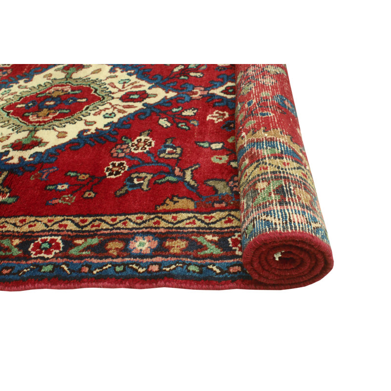 Khusbu Distressed Alev Red Runner