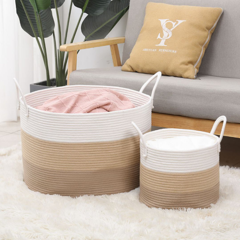 Bac de rangement en tissu Park Life Designs, 20 po x 15 po x 15 po